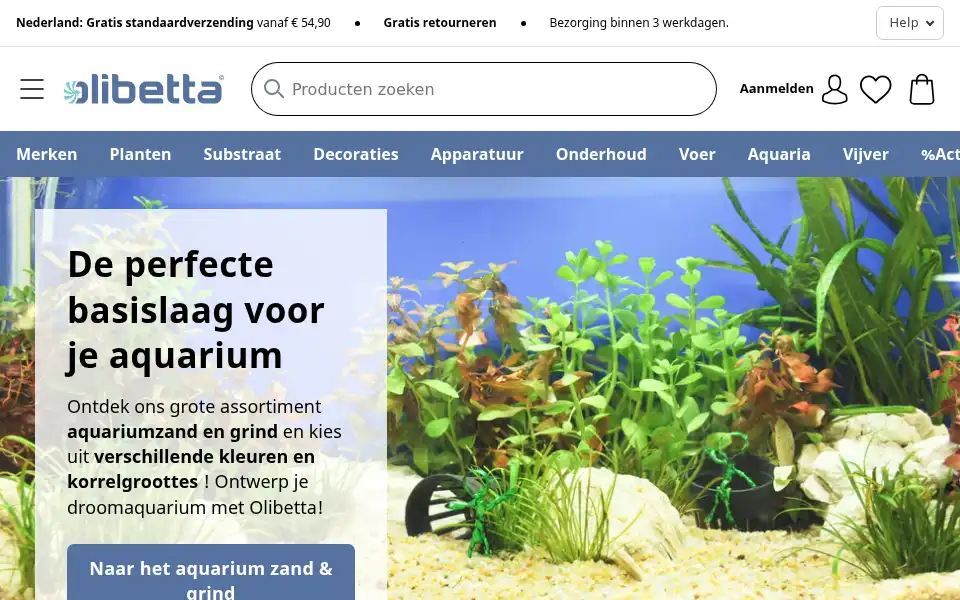 Screenshot of olibetta.nl