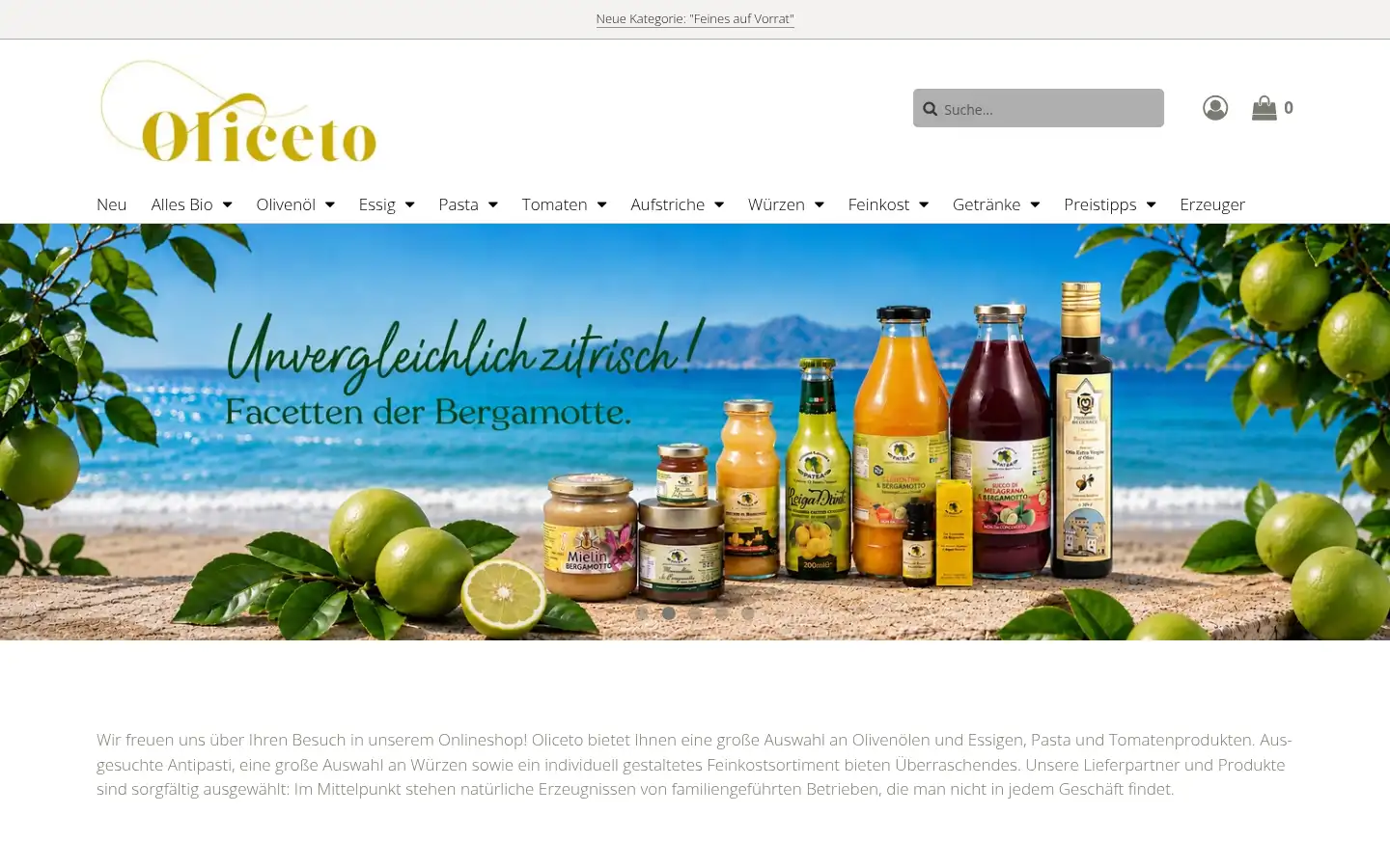 Screenshot of oliceto.de