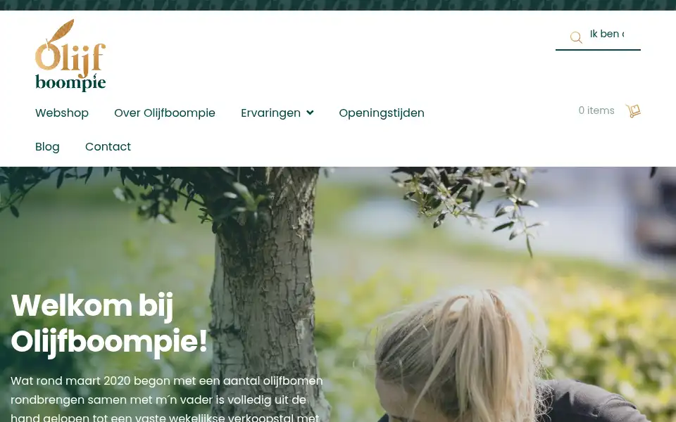 Screenshot of olijfboompie.nl