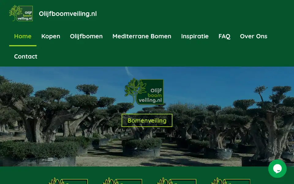 Screenshot of olijfboomveiling.nl