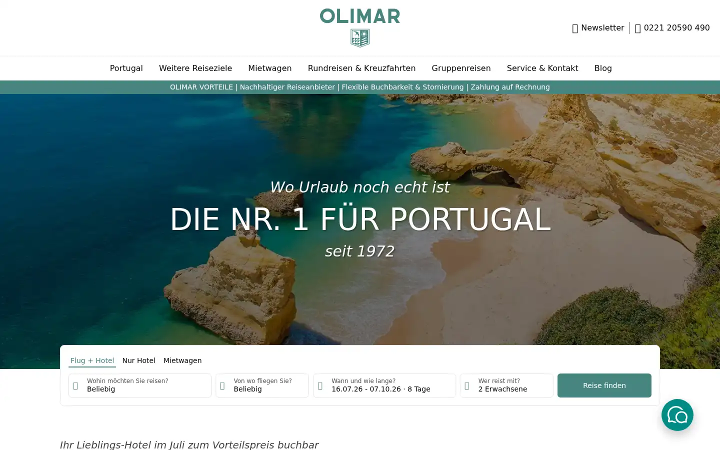 Screenshot of olimar.de