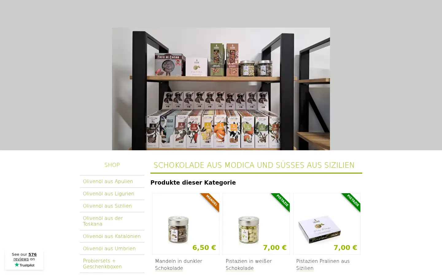 Screenshot of olio-costa.de