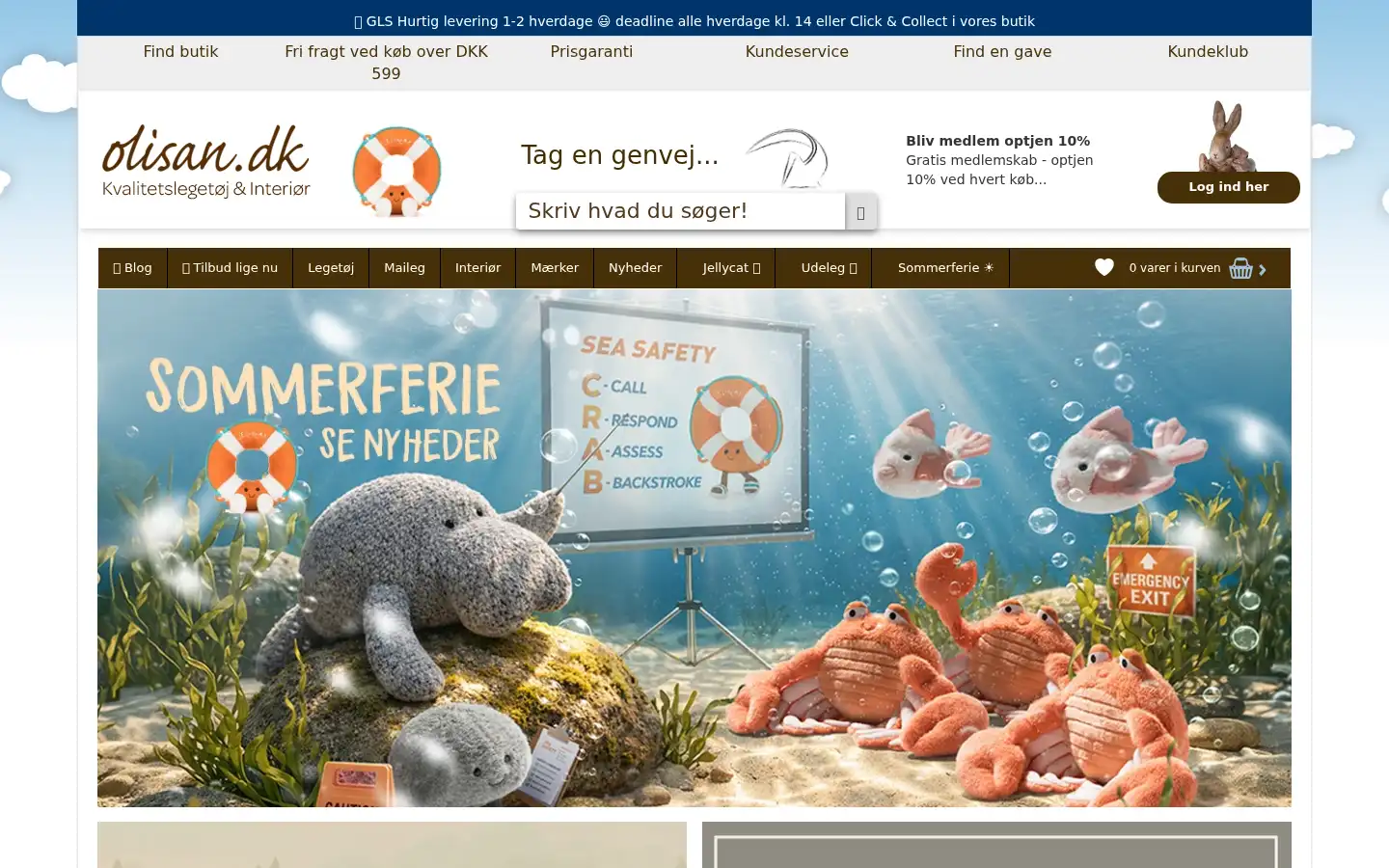 Screenshot of olisan.dk