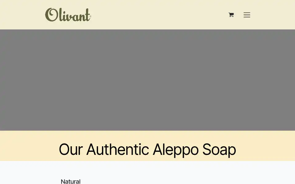 Screenshot of olivantsoap.com