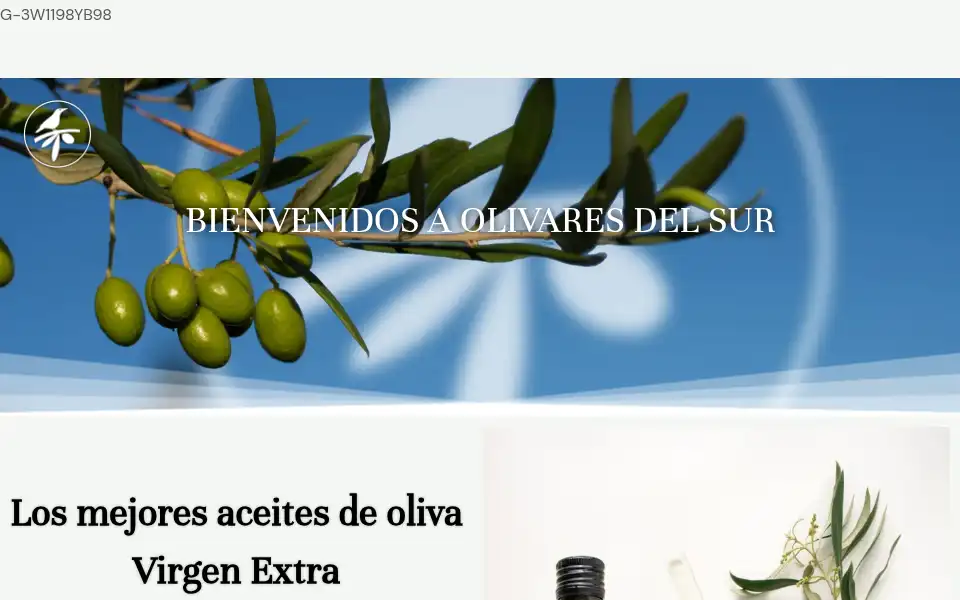 Screenshot of olivaresdelsur.net