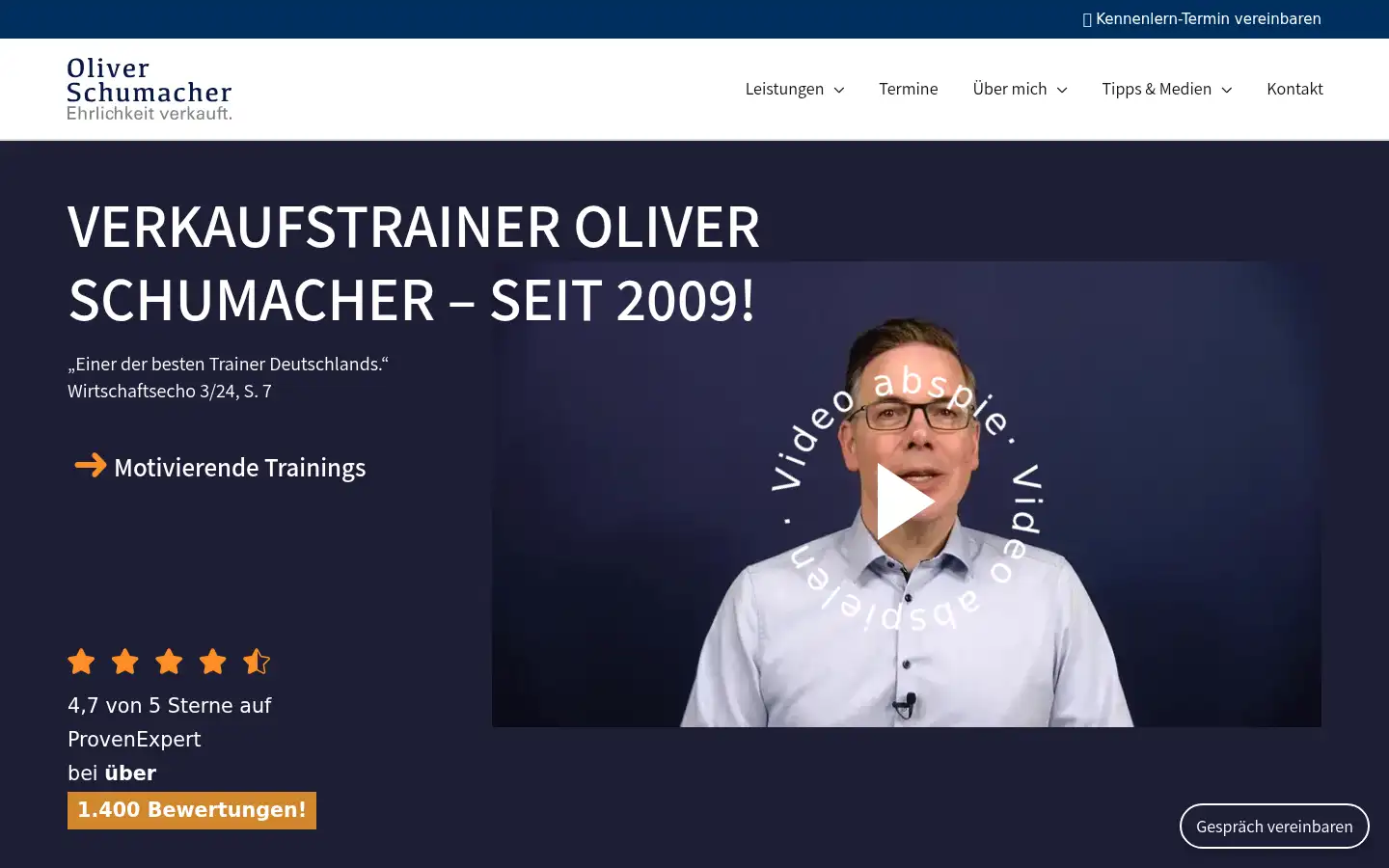 Screenshot of oliver-schumacher.de