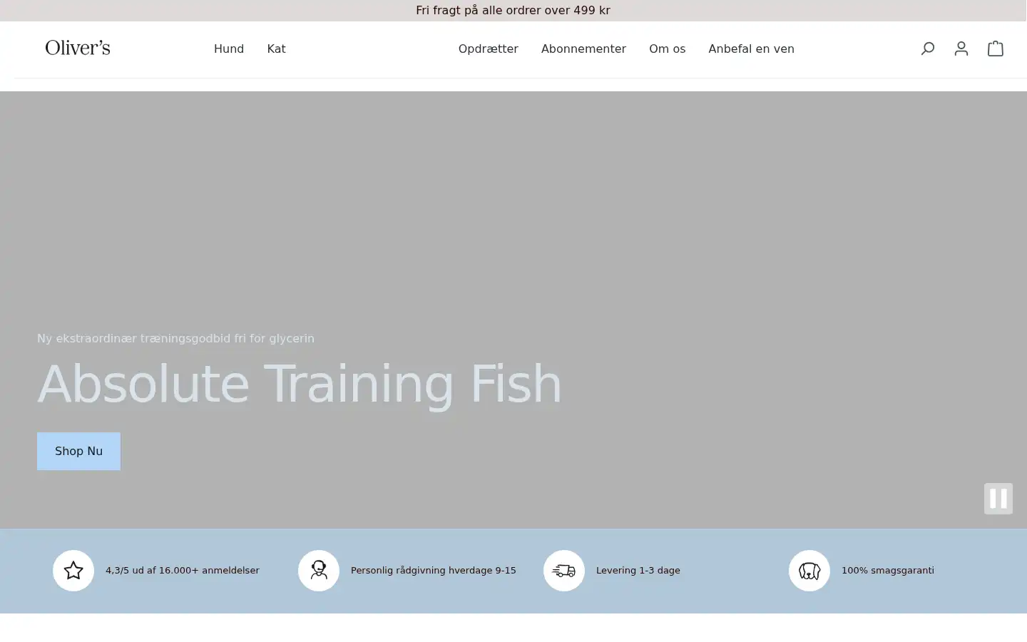 Screenshot of olivers.dk