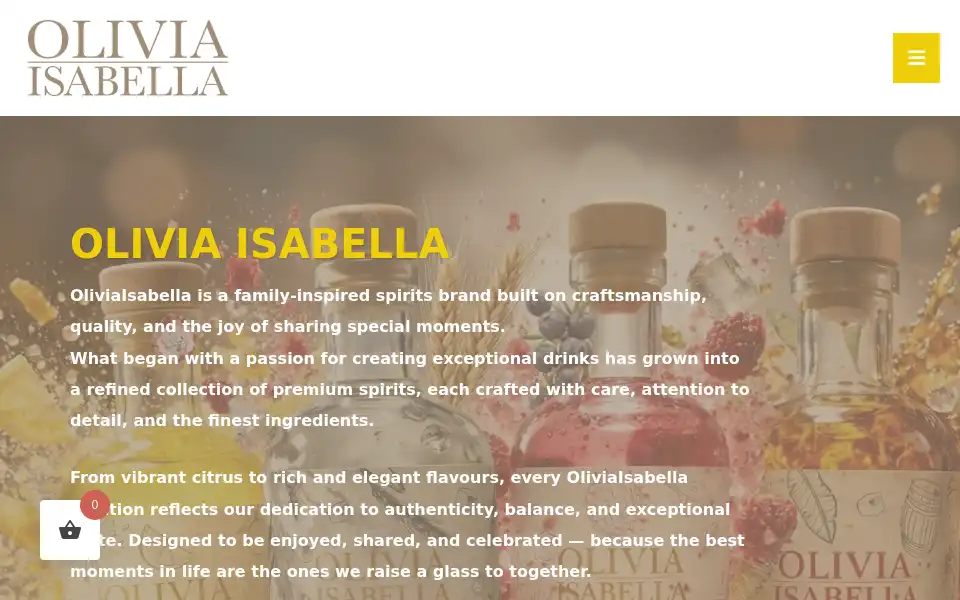 Screenshot of olivia-limoncello.nl