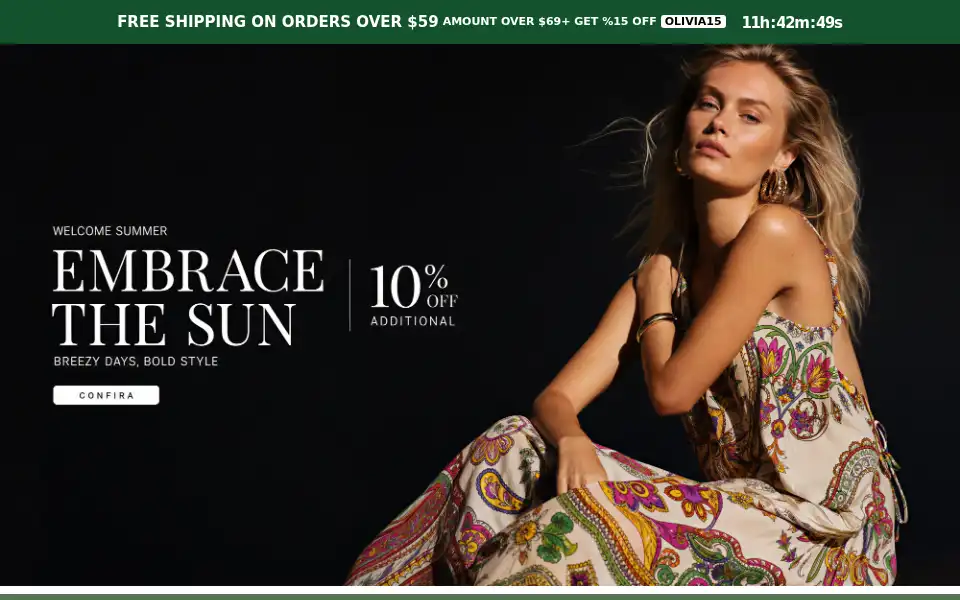 Screenshot of oliviamark.com