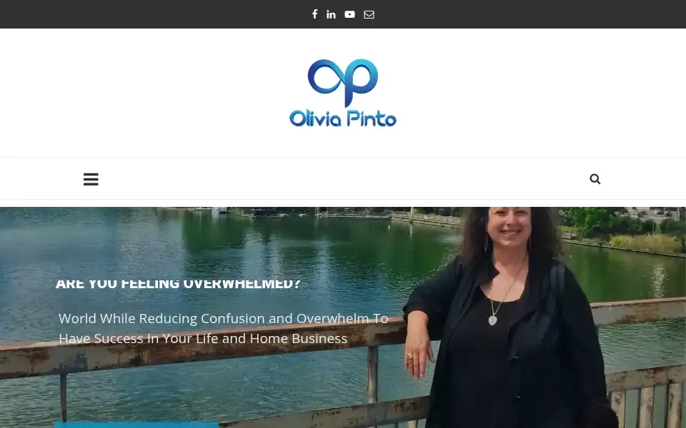 Screenshot of oliviapinto.com