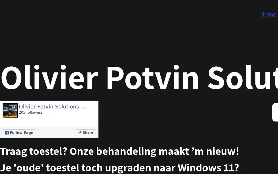 Screenshot of olivier-potvin-solutions.be