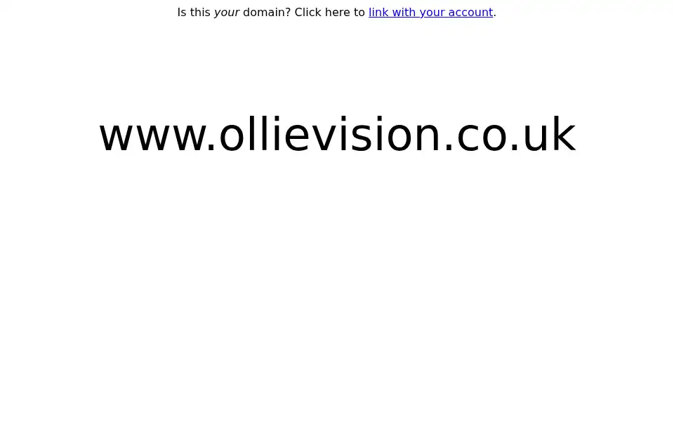 Screenshot of ollievision.co.uk