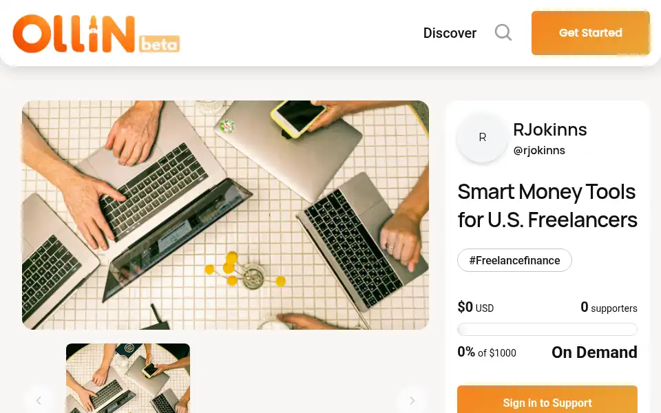 Screenshot of ollin.com