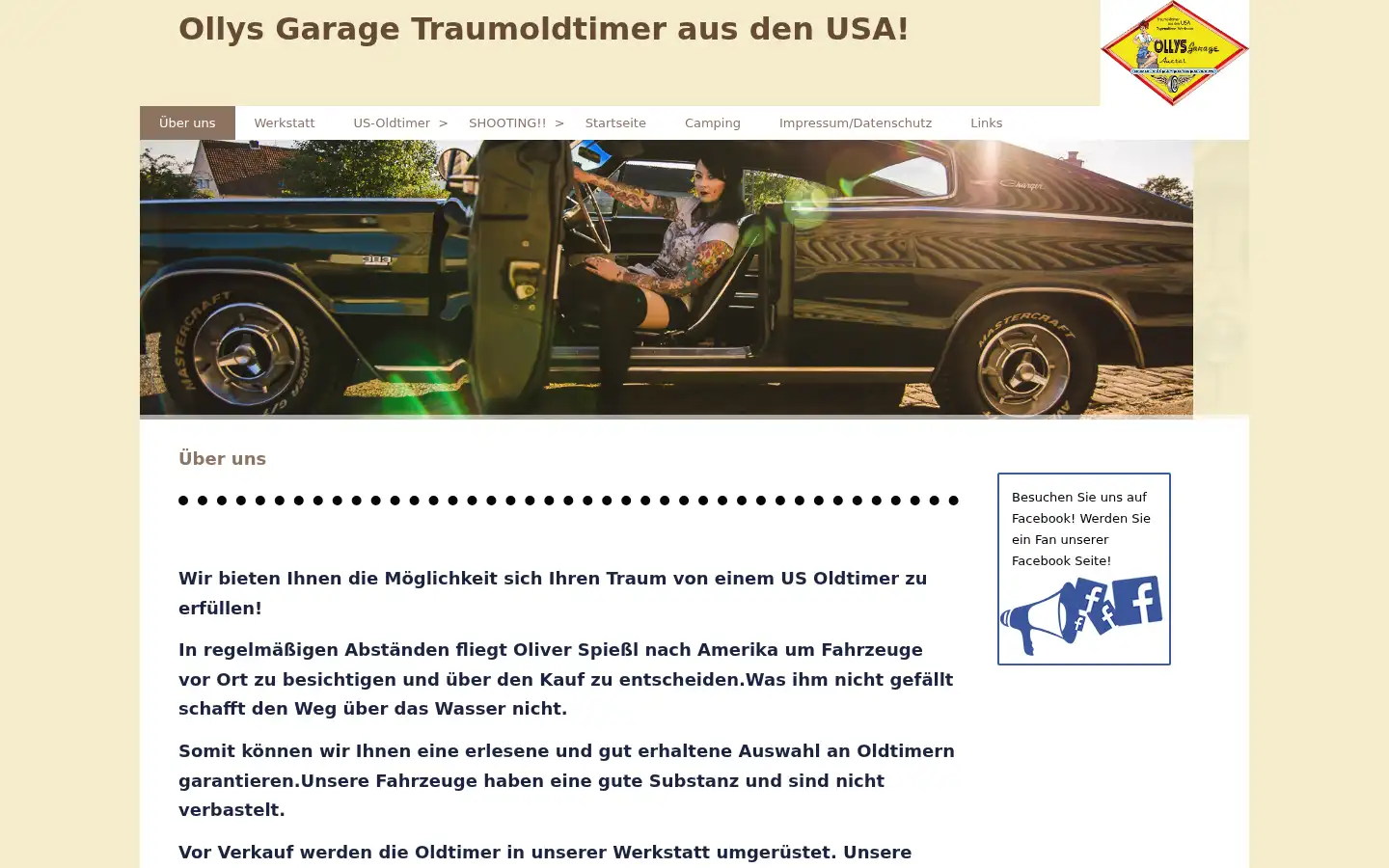 Screenshot of ollys-garage.com