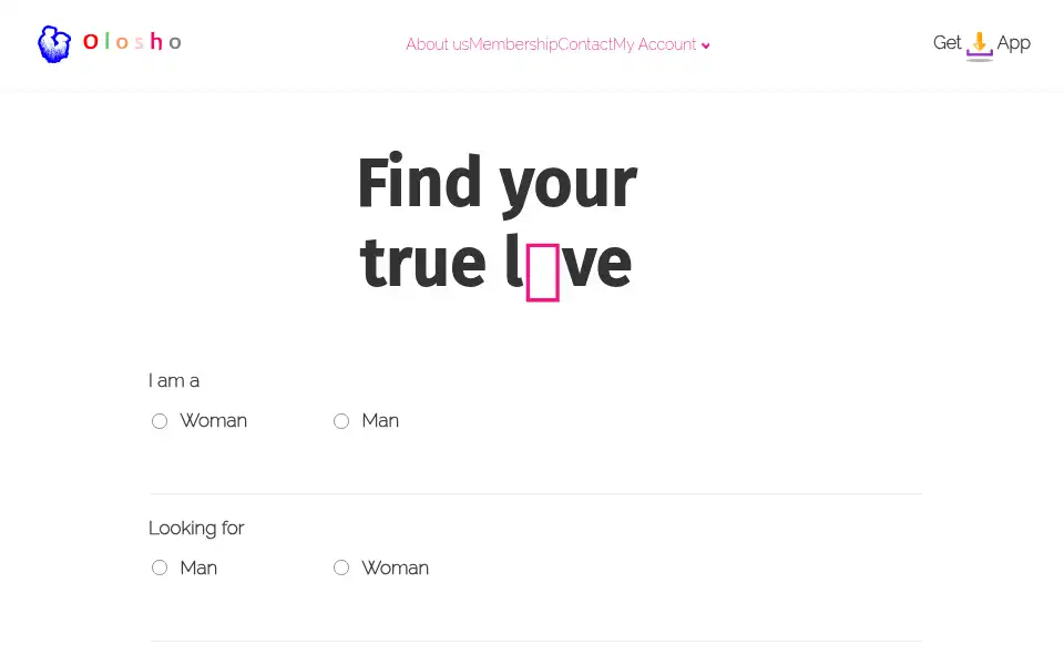 Screenshot of oloshoapp.com
