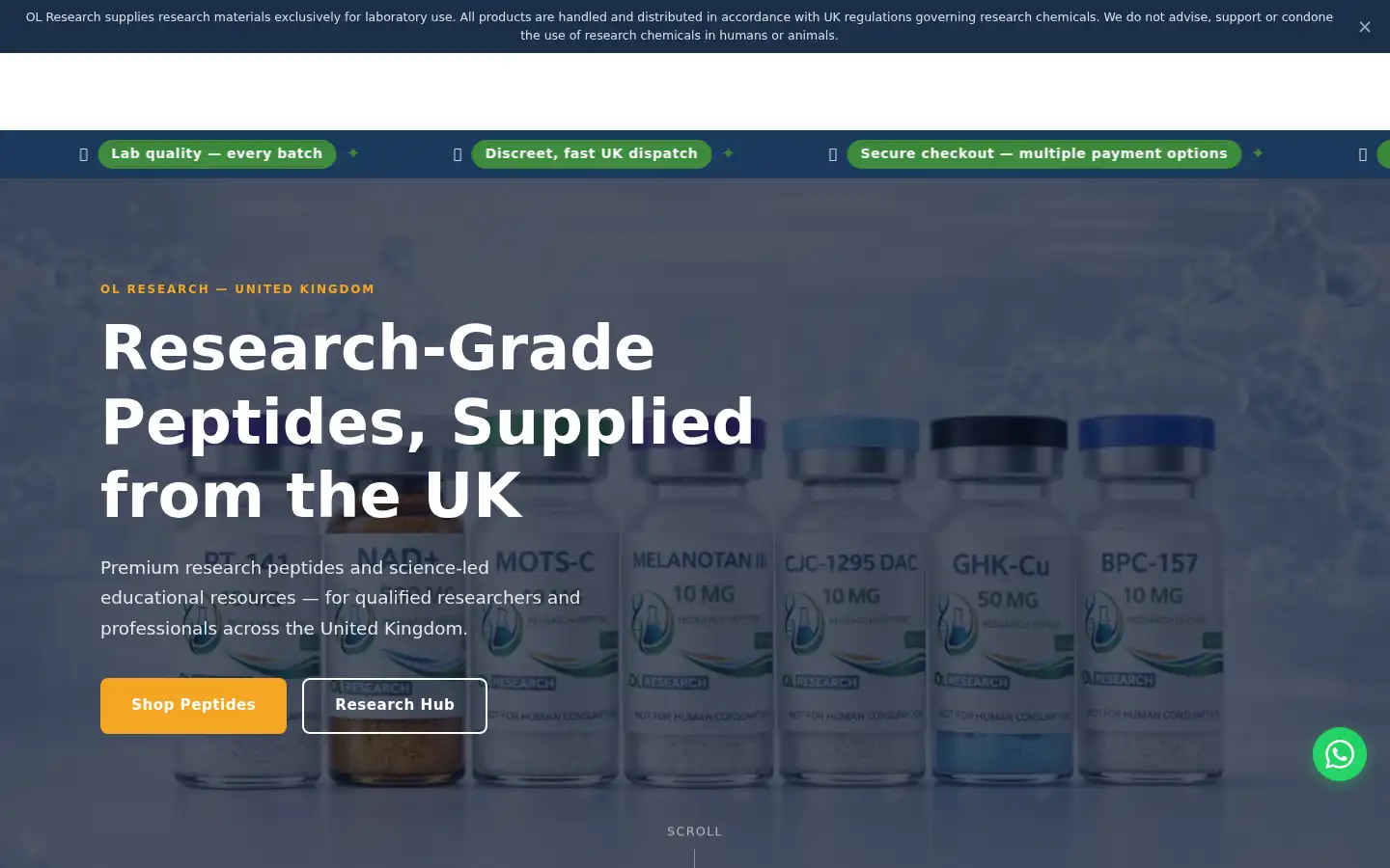 Screenshot of olresearch.co.uk
