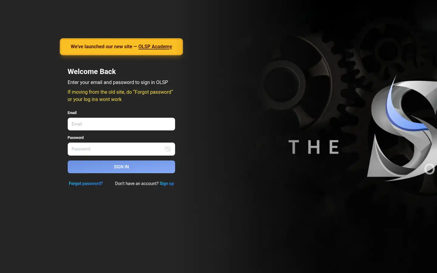 Screenshot of olspsystem.com