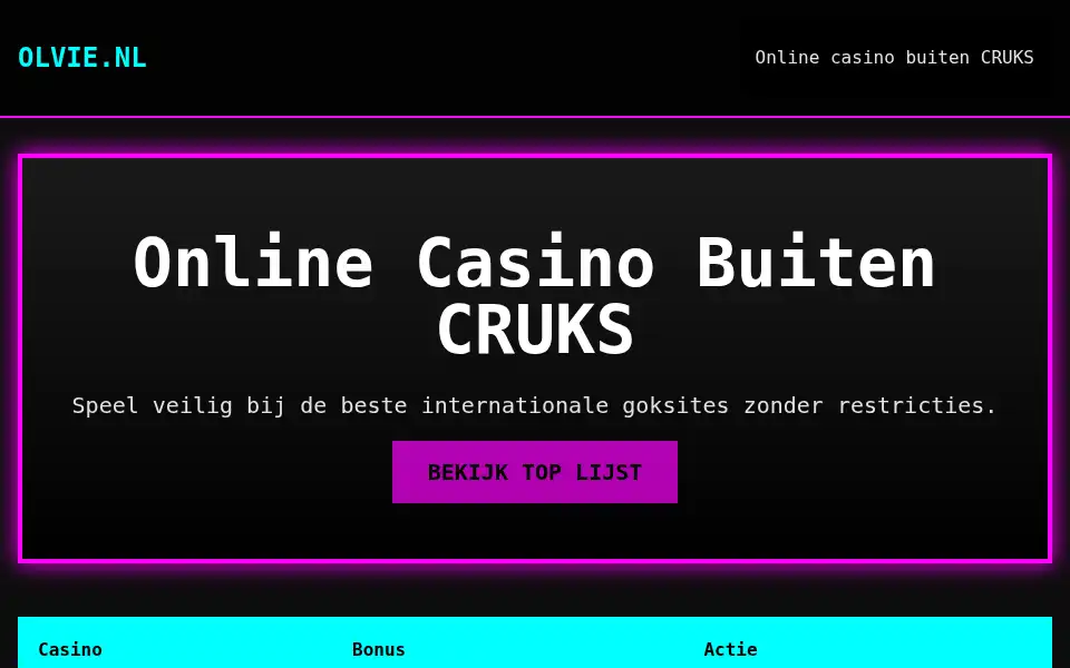 Screenshot of olvie.nl