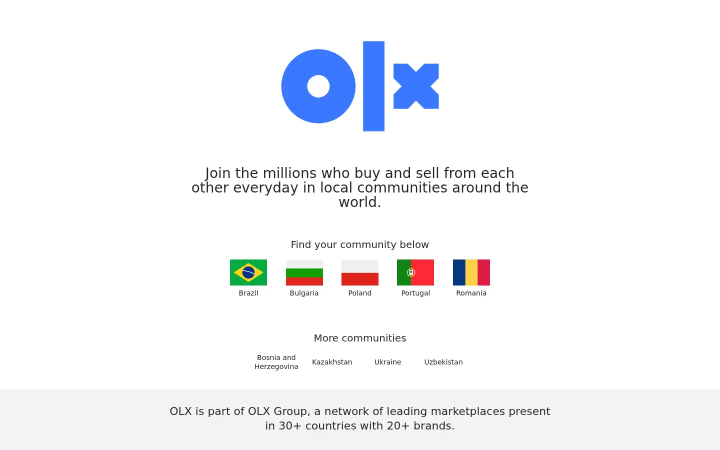 Screenshot of olx.com