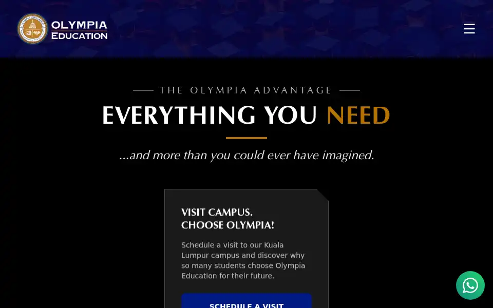 Screenshot of olympia-education.com