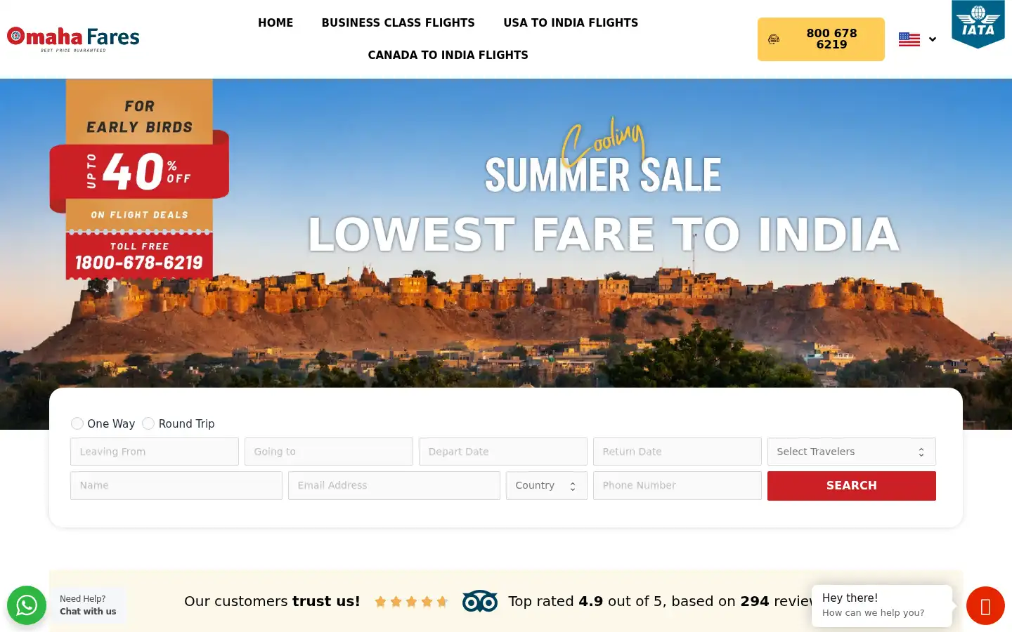 Screenshot of omahafares.com