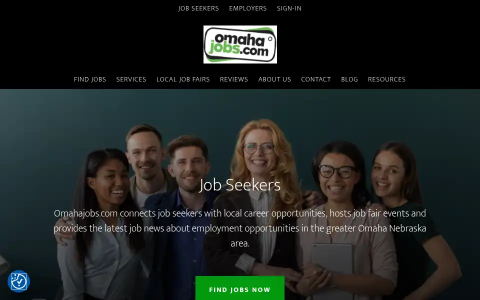 Screenshot of omahajobs.com