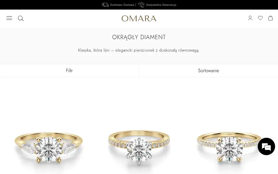 Screenshot of omara.pl