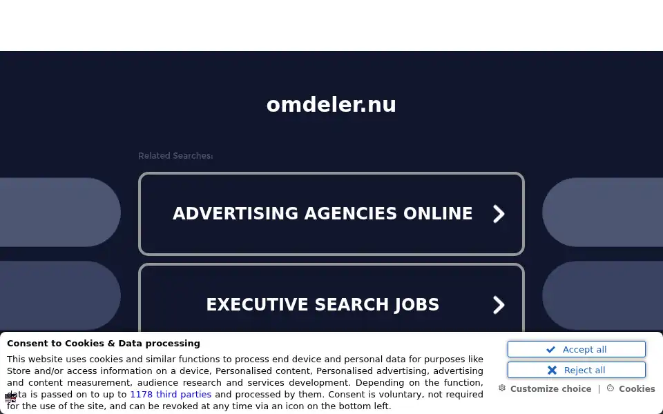 Screenshot of omdeler.nu