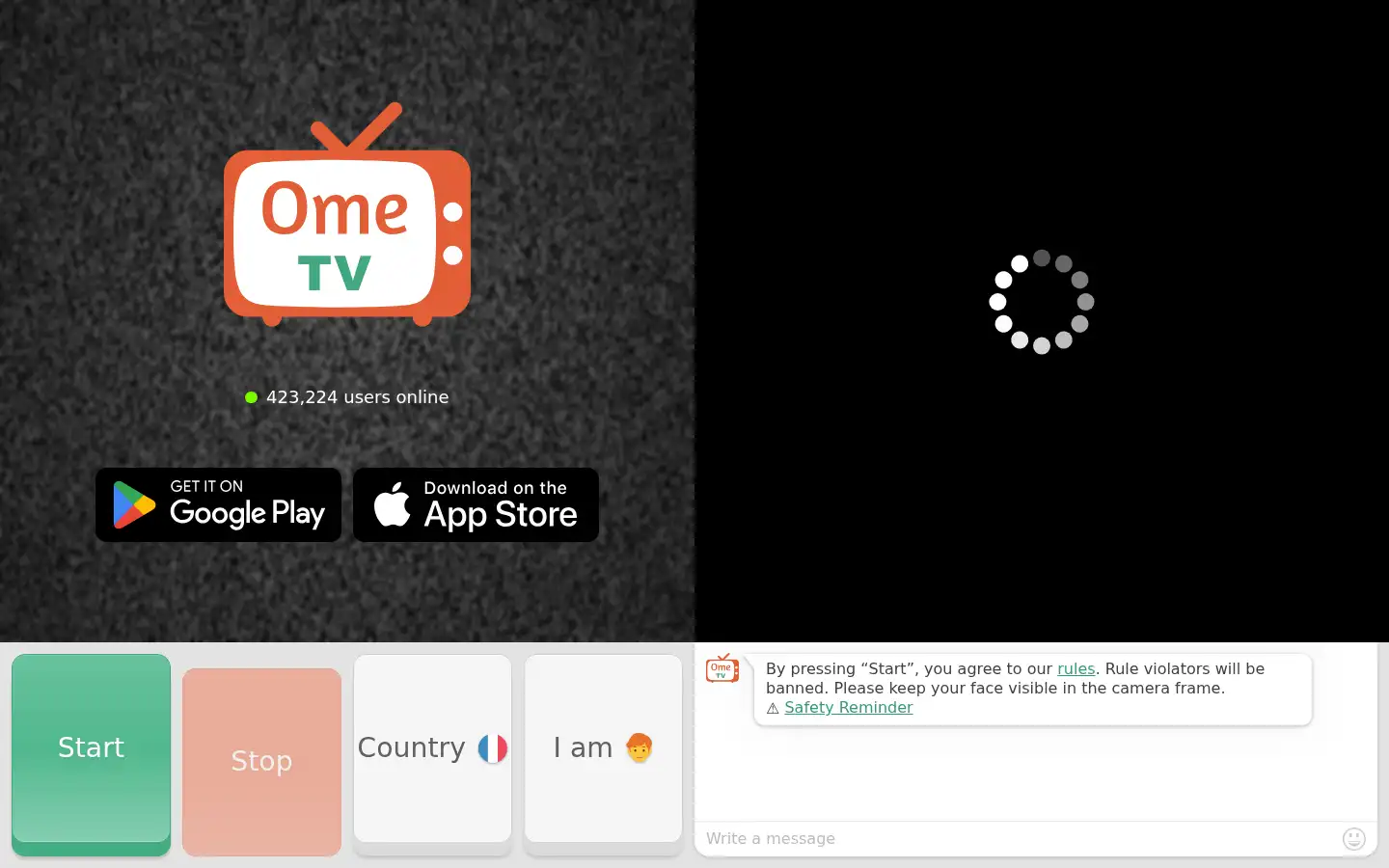 Screenshot of ome.tv