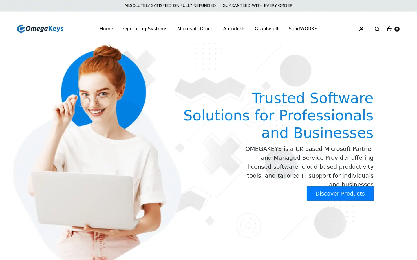 Screenshot of omegakeys.co.uk