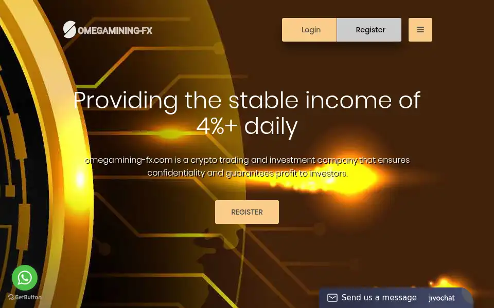 Screenshot of omegamining-fx.com
