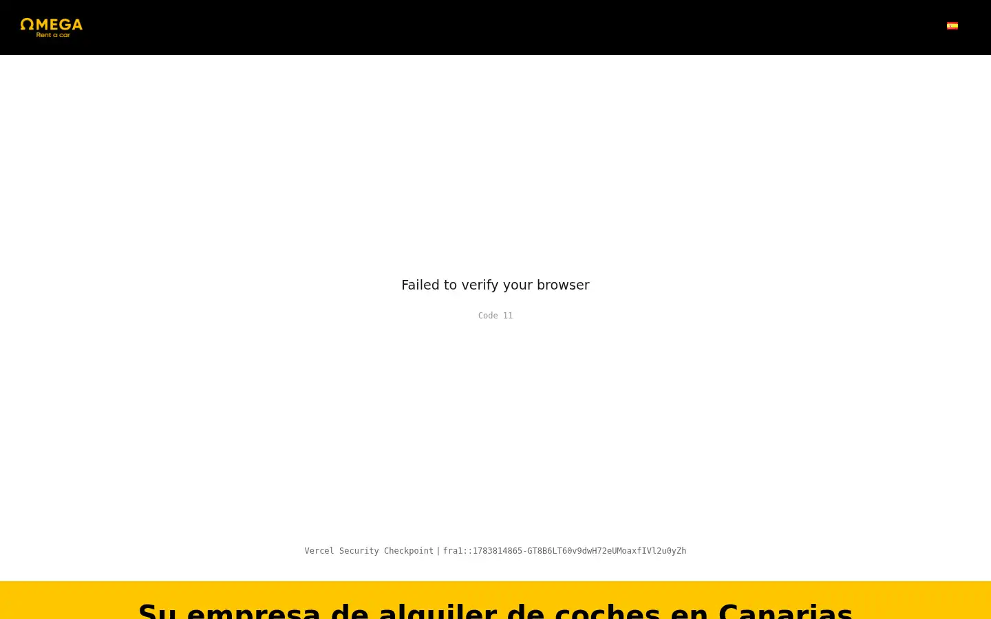 Screenshot of omegarent.es