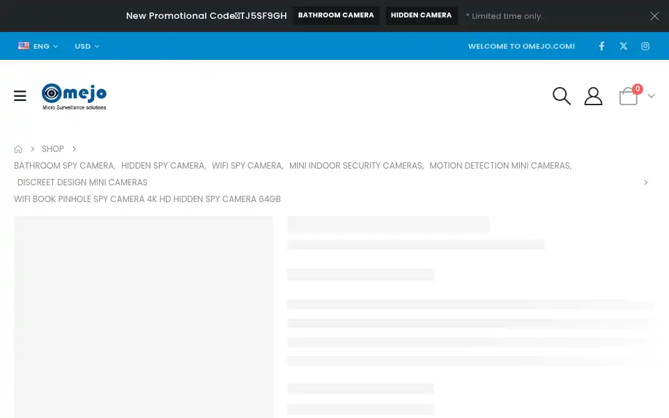 Screenshot of omejo.com