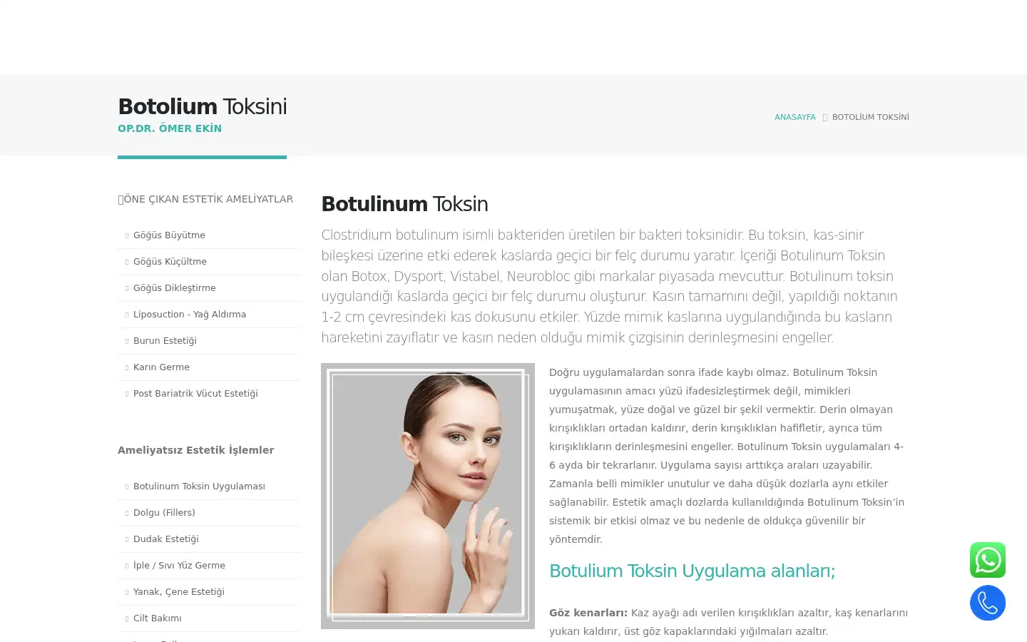 Screenshot of omerekin.com
