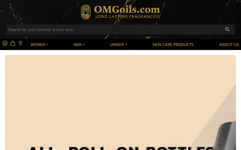 Screenshot of omgperfume.com
