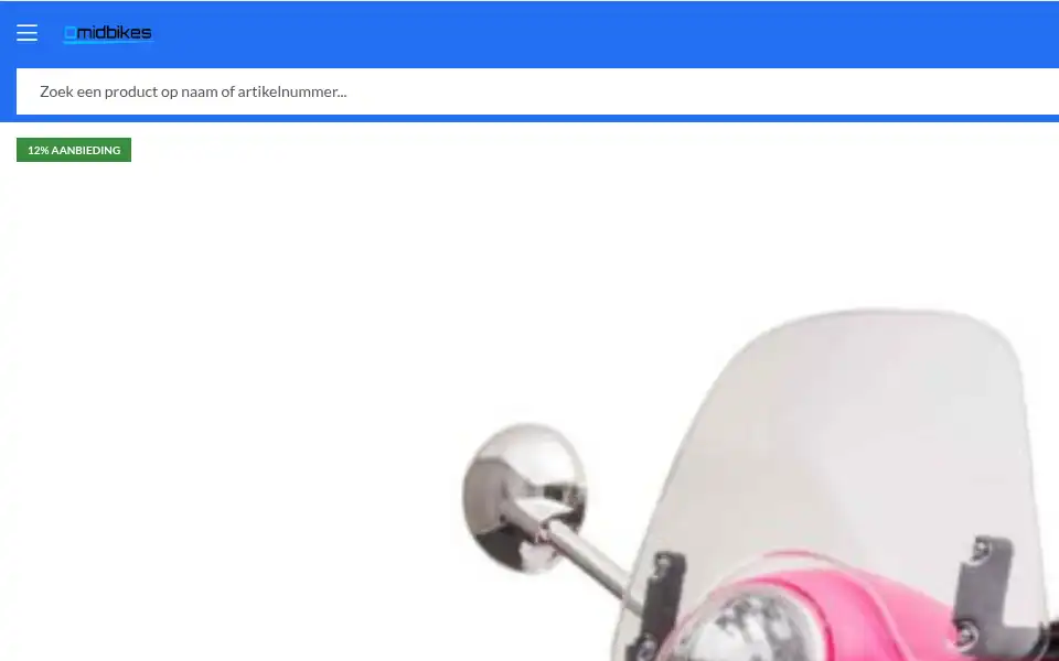 Screenshot of omidbikes.nl