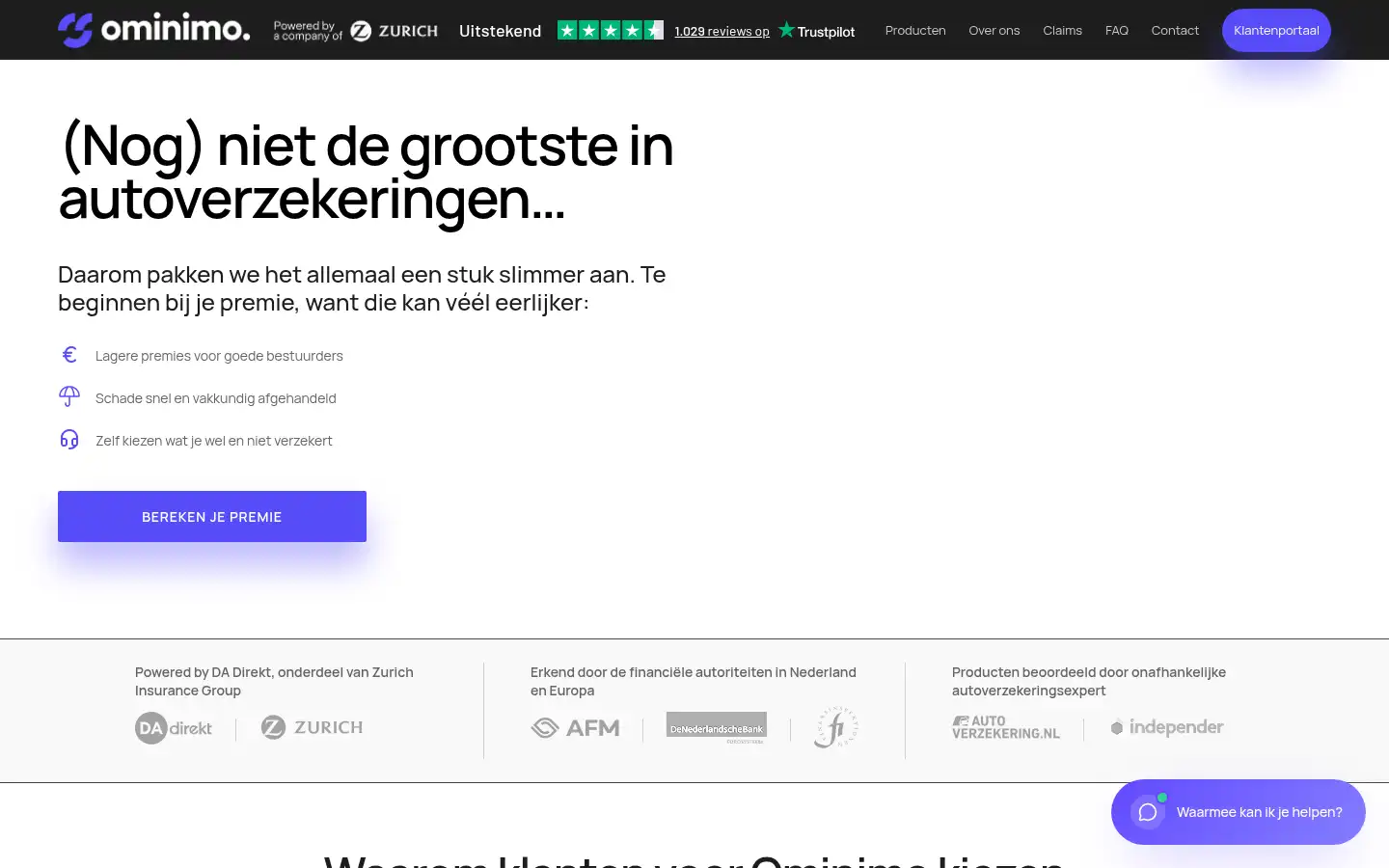 Screenshot of ominimo.nl