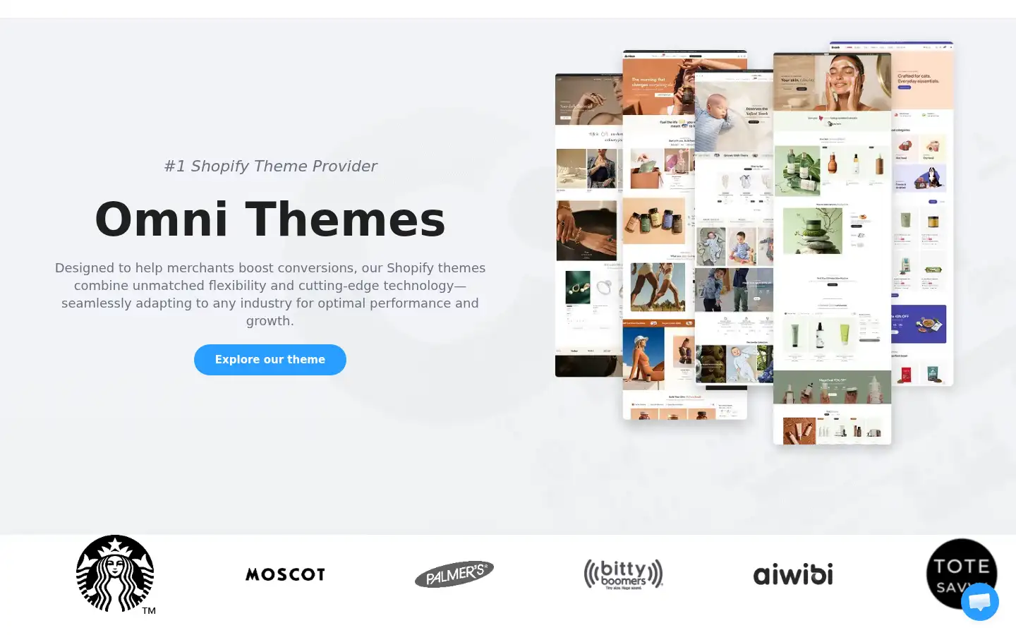 Screenshot of omnithemes.com