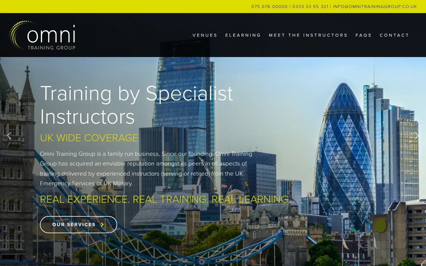 Screenshot of omnitraininggroup.co.uk