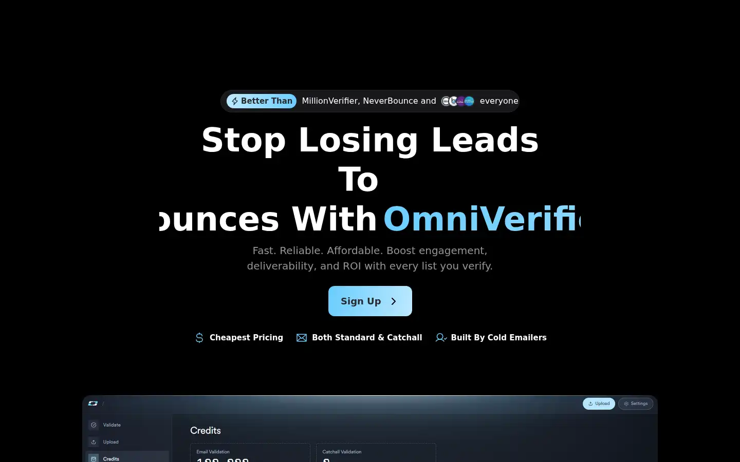 Screenshot of omniverifier.com