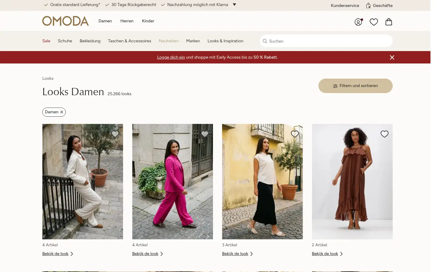 Screenshot of omoda.de