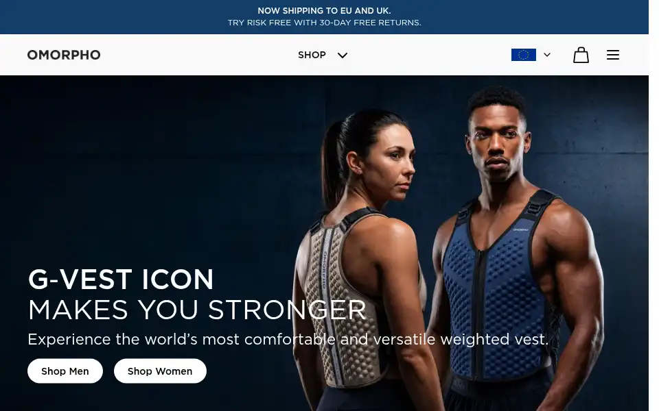 Screenshot of omorpho.com