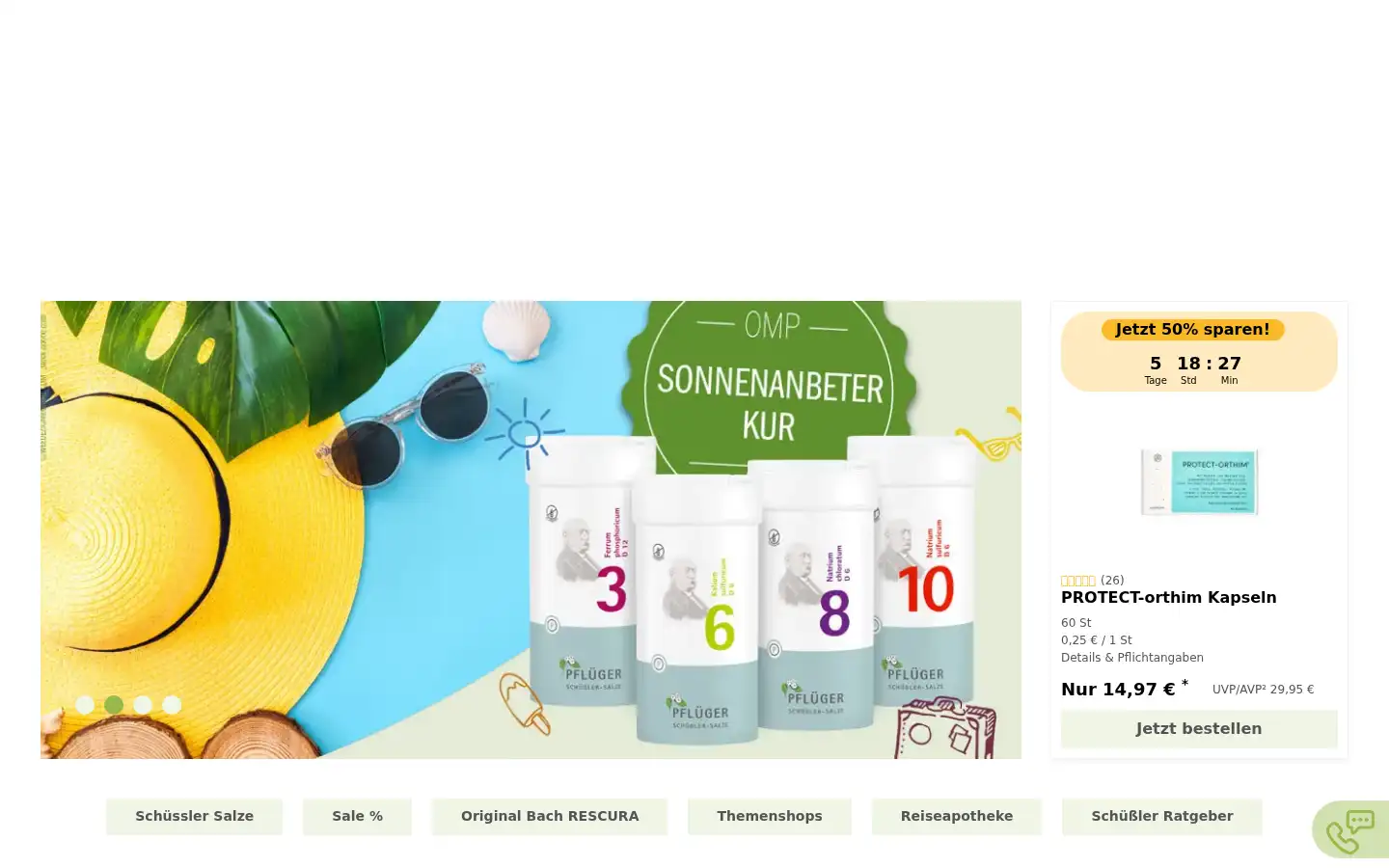 Screenshot of omp-apotheke.de