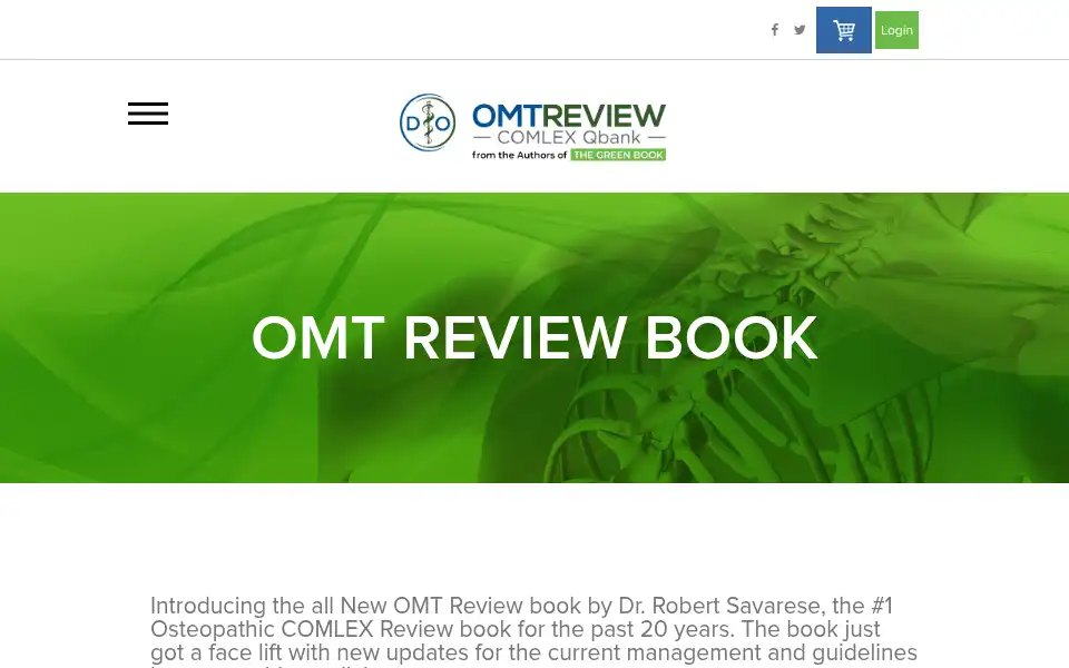 Screenshot of omtreview.com