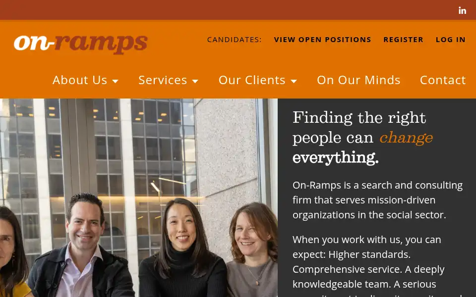 Screenshot of on-ramps.com