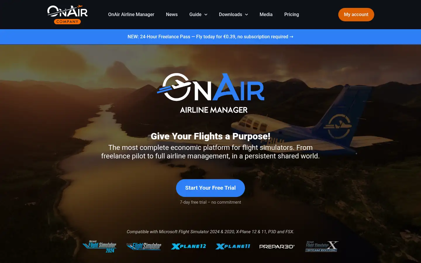 Screenshot of onair.company