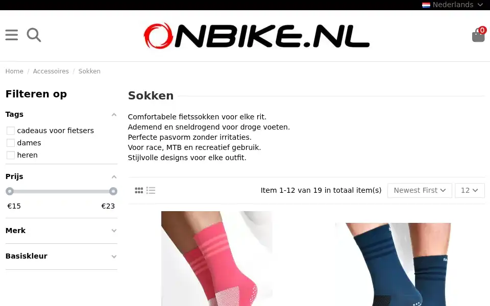 Screenshot of onbike.nl