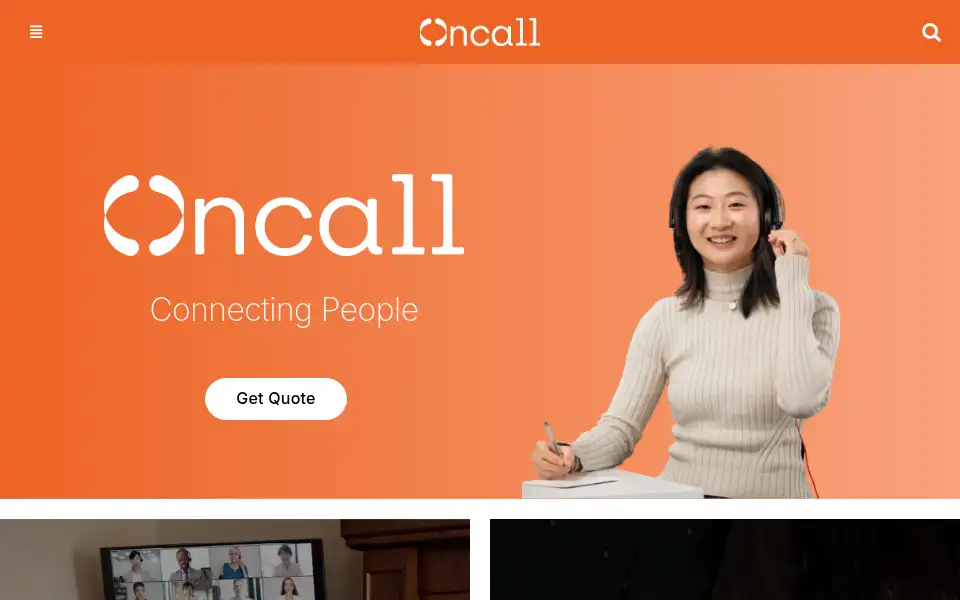 Screenshot of oncallinterpreters.com