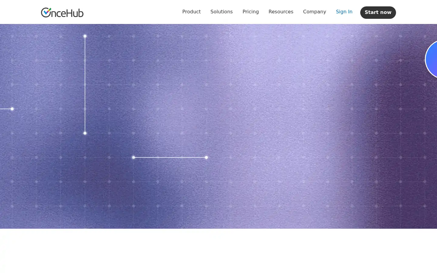 Screenshot of oncehub.com