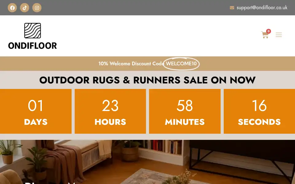 Screenshot of ondifloor.co.uk